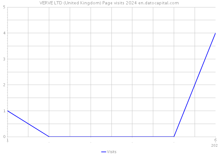 VERVE LTD (United Kingdom) Page visits 2024 