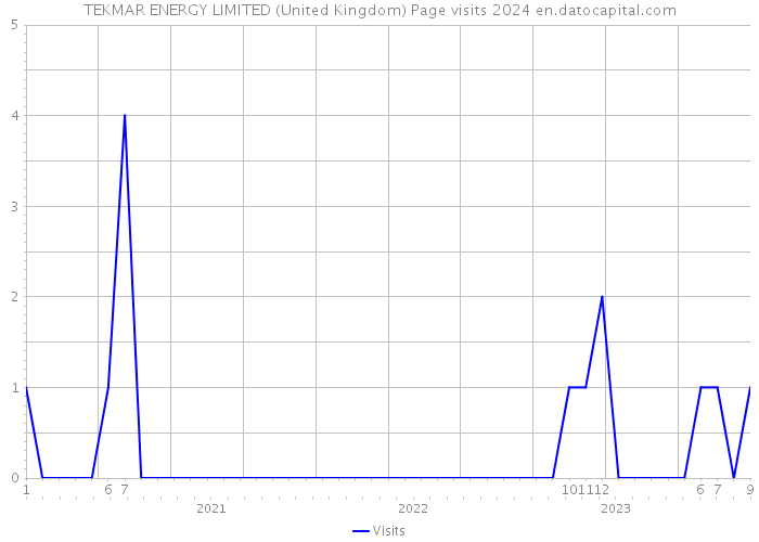 TEKMAR ENERGY LIMITED (United Kingdom) Page visits 2024 