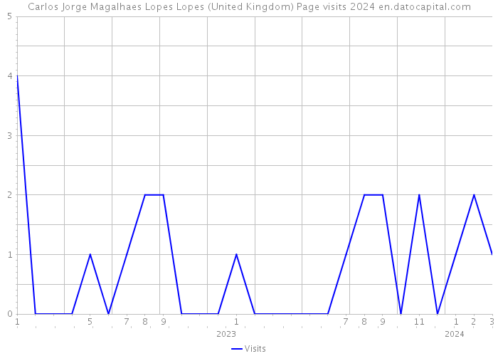 Carlos Jorge Magalhaes Lopes Lopes (United Kingdom) Page visits 2024 