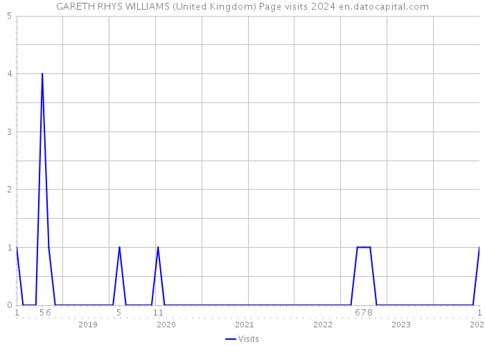 GARETH RHYS WILLIAMS (United Kingdom) Page visits 2024 