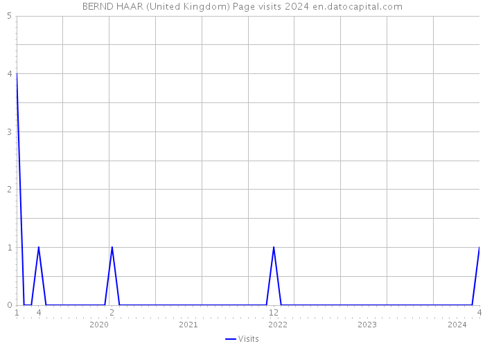 BERND HAAR (United Kingdom) Page visits 2024 