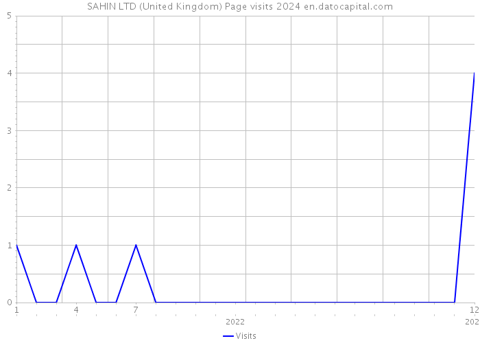 SAHIN LTD (United Kingdom) Page visits 2024 