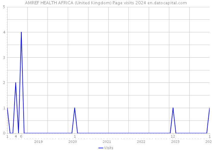 AMREF HEALTH AFRICA (United Kingdom) Page visits 2024 