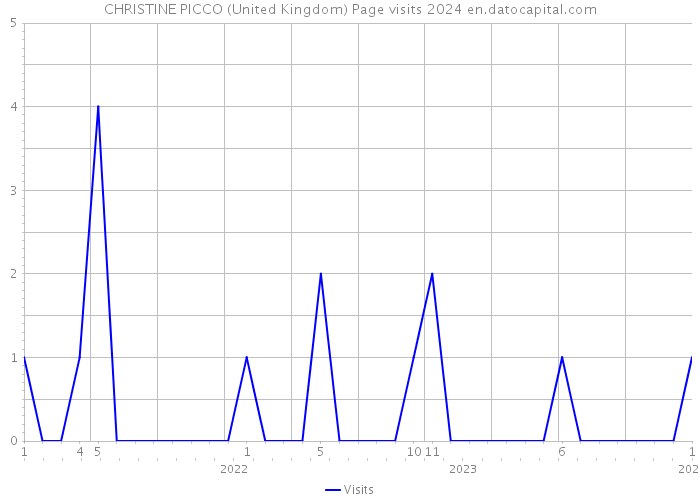 CHRISTINE PICCO (United Kingdom) Page visits 2024 