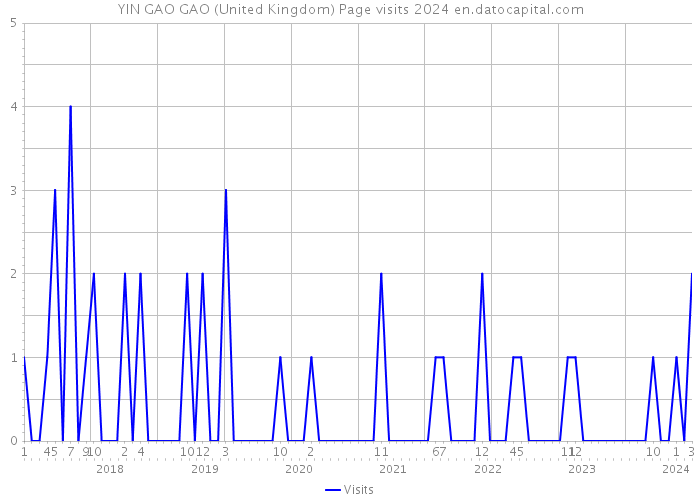 YIN GAO GAO (United Kingdom) Page visits 2024 