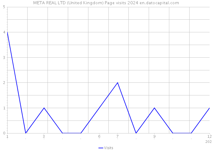 META REAL LTD (United Kingdom) Page visits 2024 