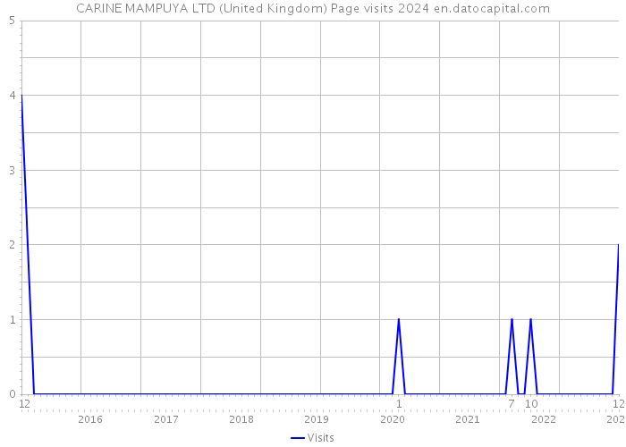 CARINE MAMPUYA LTD (United Kingdom) Page visits 2024 
