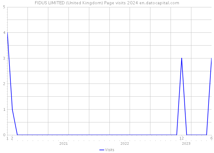 FIDUS LIMITED (United Kingdom) Page visits 2024 