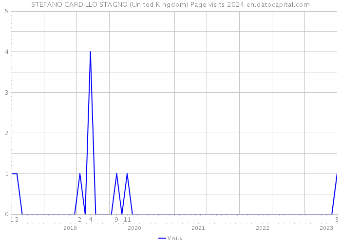 STEFANO CARDILLO STAGNO (United Kingdom) Page visits 2024 