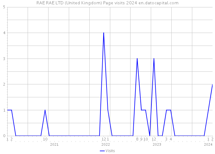 RAE RAE LTD (United Kingdom) Page visits 2024 