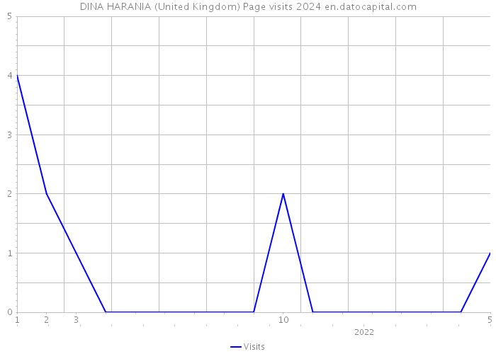 DINA HARANIA (United Kingdom) Page visits 2024 