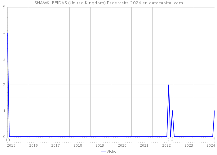 SHAWKI BEIDAS (United Kingdom) Page visits 2024 
