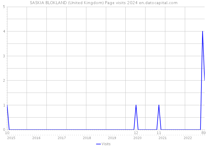 SASKIA BLOKLAND (United Kingdom) Page visits 2024 