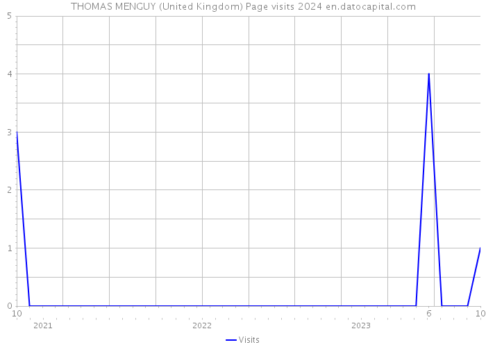 THOMAS MENGUY (United Kingdom) Page visits 2024 
