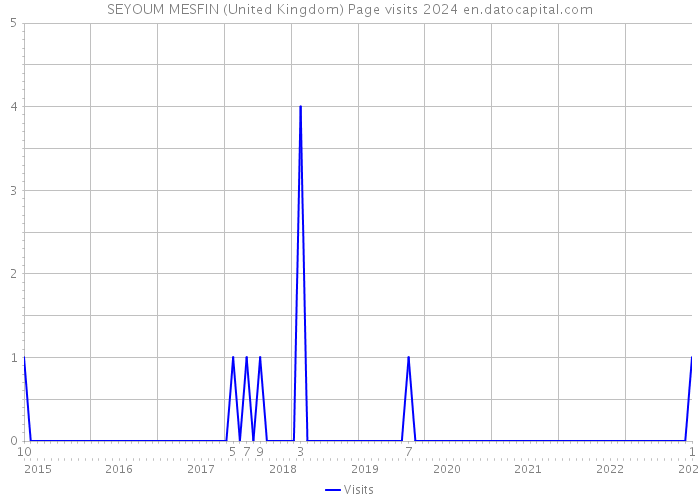 SEYOUM MESFIN (United Kingdom) Page visits 2024 