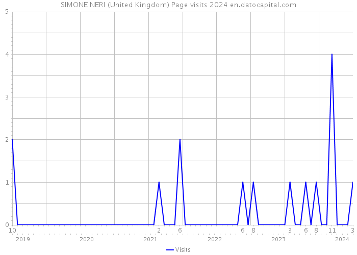 SIMONE NERI (United Kingdom) Page visits 2024 