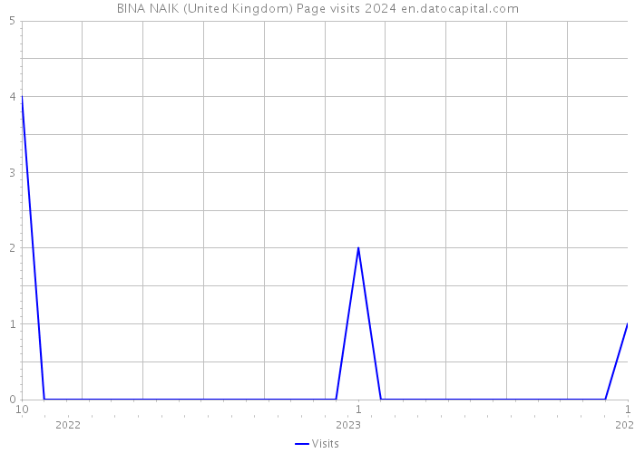 BINA NAIK (United Kingdom) Page visits 2024 