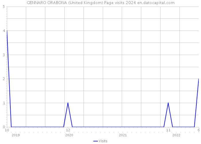 GENNARO ORABONA (United Kingdom) Page visits 2024 