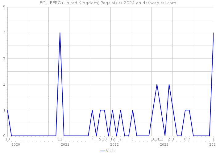 EGIL BERG (United Kingdom) Page visits 2024 