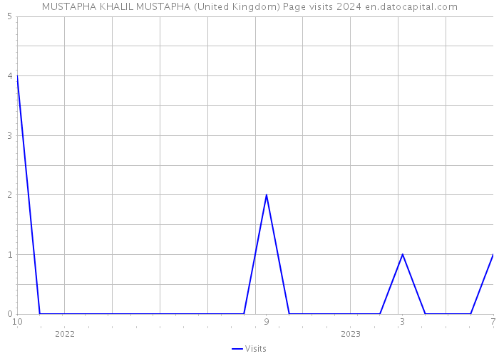 MUSTAPHA KHALIL MUSTAPHA (United Kingdom) Page visits 2024 