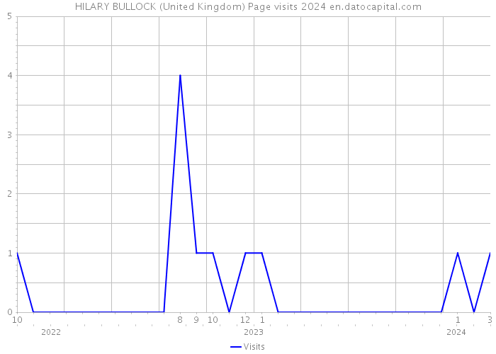 HILARY BULLOCK (United Kingdom) Page visits 2024 