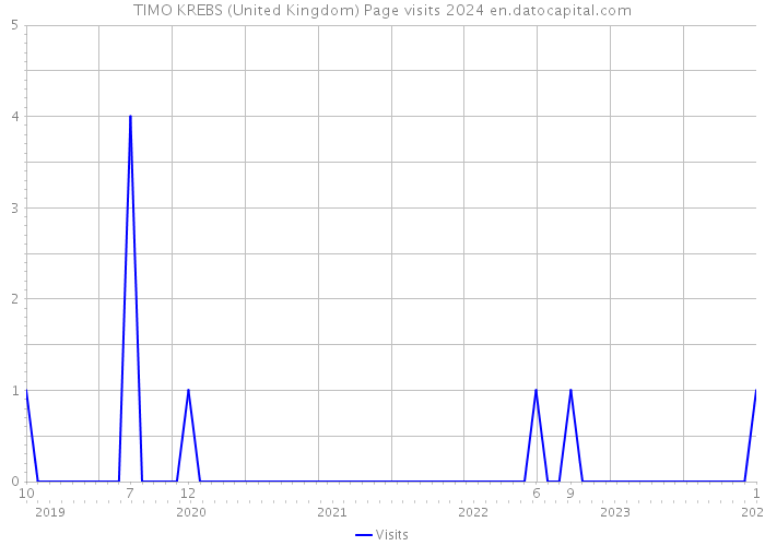 TIMO KREBS (United Kingdom) Page visits 2024 
