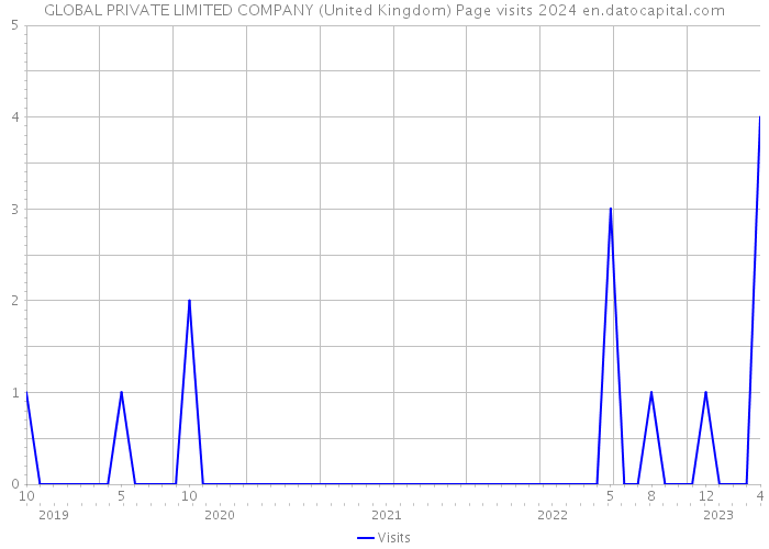 GLOBAL PRIVATE LIMITED COMPANY (United Kingdom) Page visits 2024 