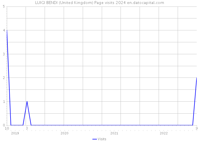 LUIGI BENDI (United Kingdom) Page visits 2024 