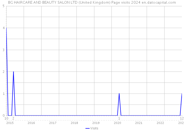 BG HAIRCARE AND BEAUTY SALON LTD (United Kingdom) Page visits 2024 