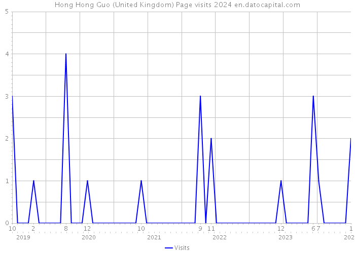 Hong Hong Guo (United Kingdom) Page visits 2024 