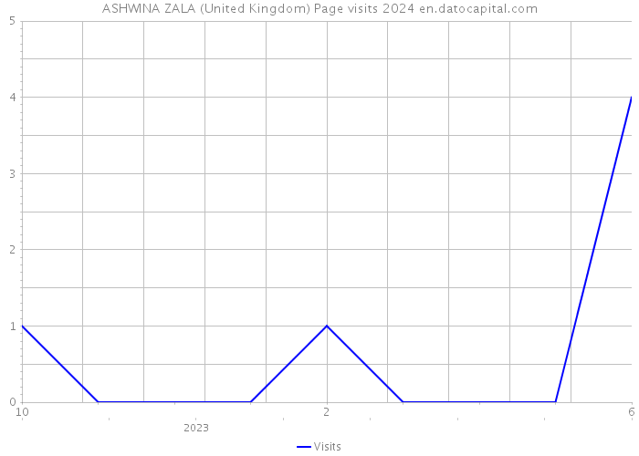 ASHWINA ZALA (United Kingdom) Page visits 2024 