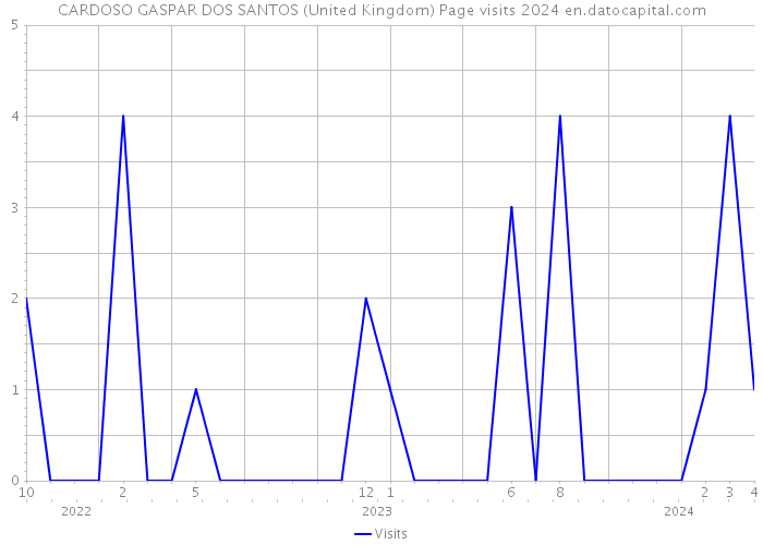 CARDOSO GASPAR DOS SANTOS (United Kingdom) Page visits 2024 