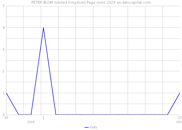 PETER BLOM (United Kingdom) Page visits 2024 