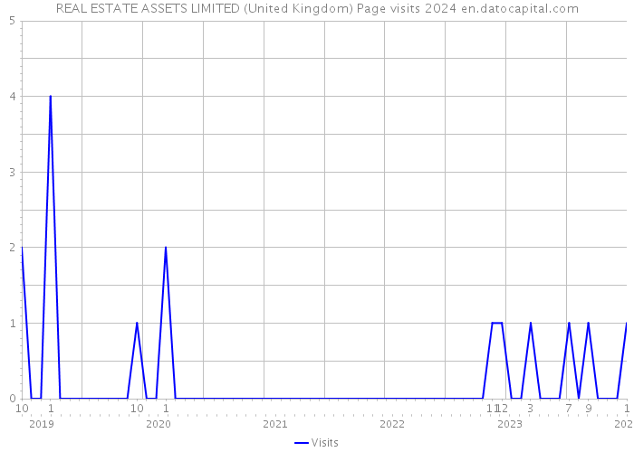 REAL ESTATE ASSETS LIMITED (United Kingdom) Page visits 2024 