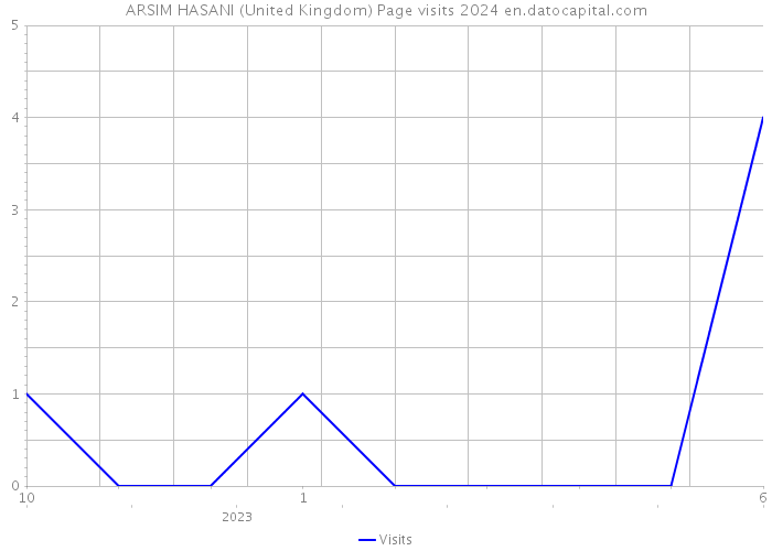 ARSIM HASANI (United Kingdom) Page visits 2024 