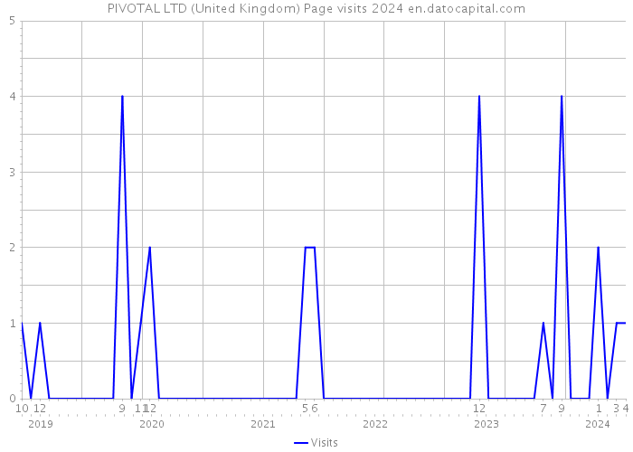 PIVOTAL LTD (United Kingdom) Page visits 2024 