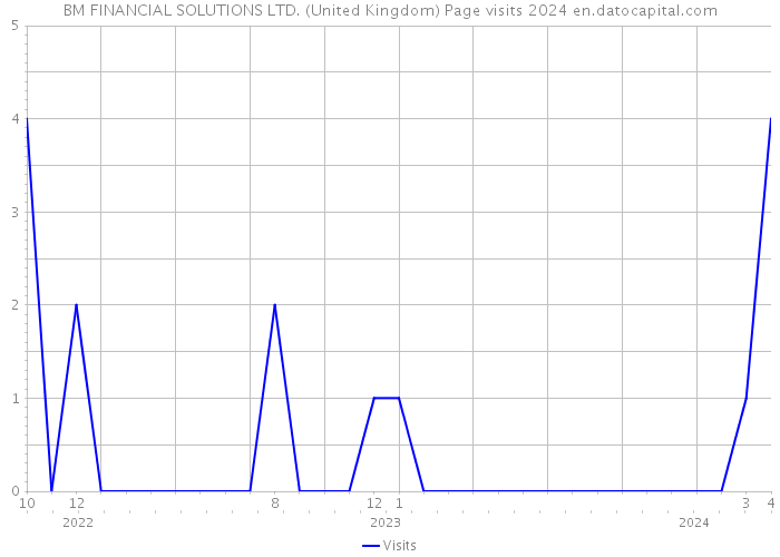 BM FINANCIAL SOLUTIONS LTD. (United Kingdom) Page visits 2024 