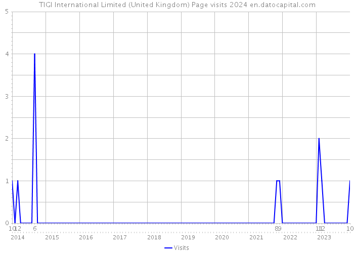TIGI International Limited (United Kingdom) Page visits 2024 