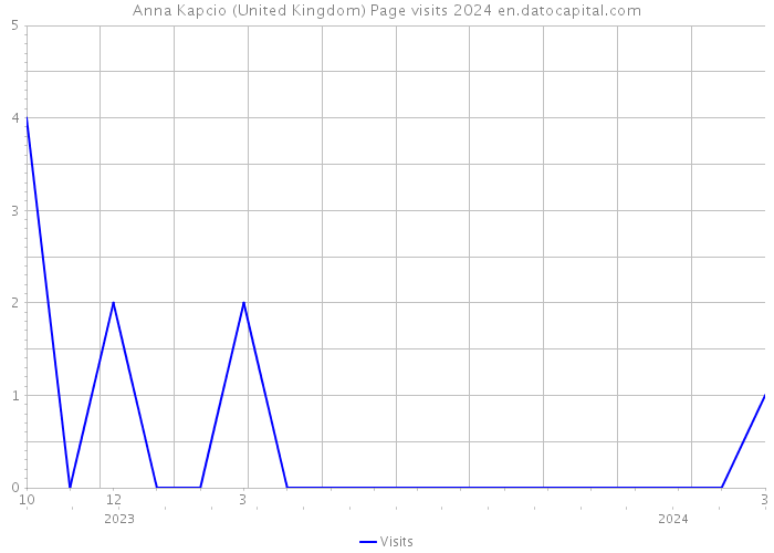 Anna Kapcio (United Kingdom) Page visits 2024 