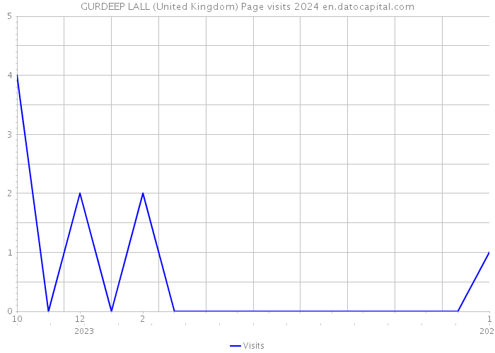 GURDEEP LALL (United Kingdom) Page visits 2024 