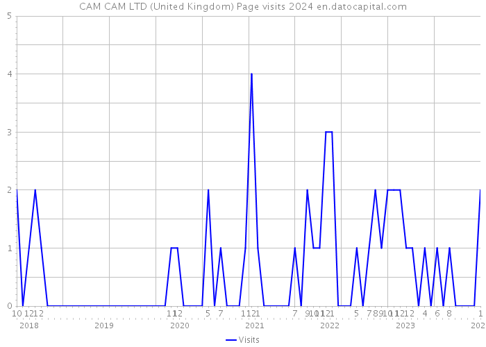 CAM CAM LTD (United Kingdom) Page visits 2024 