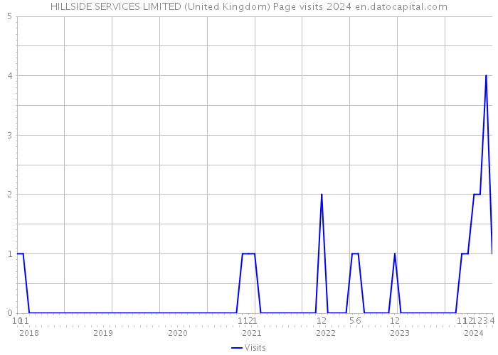 HILLSIDE SERVICES LIMITED (United Kingdom) Page visits 2024 