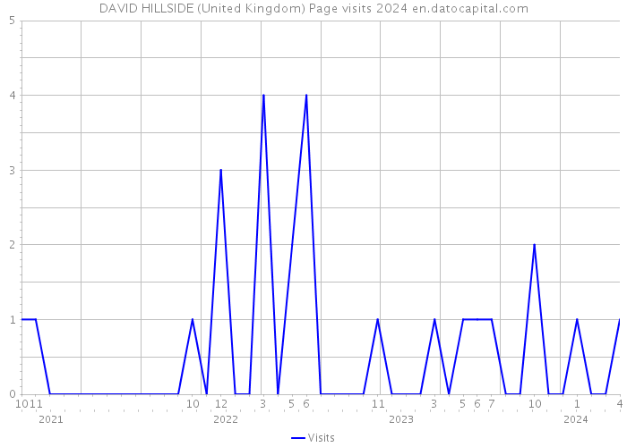DAVID HILLSIDE (United Kingdom) Page visits 2024 
