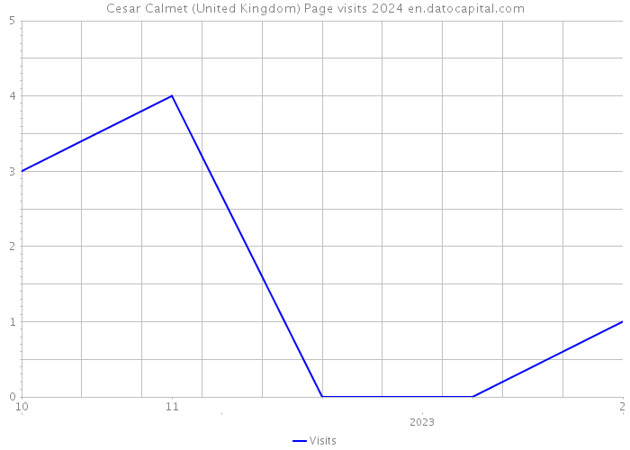 Cesar Calmet (United Kingdom) Page visits 2024 