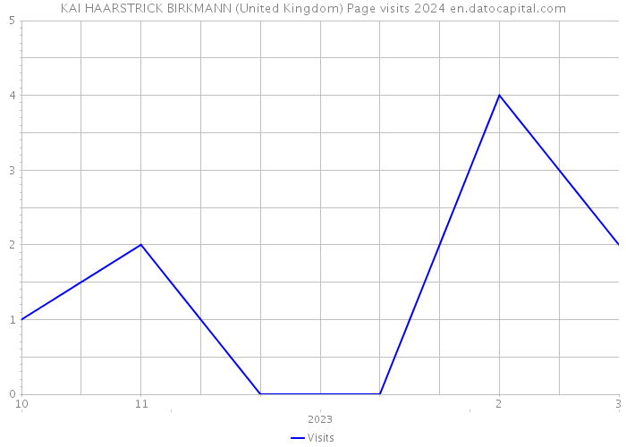 KAI HAARSTRICK BIRKMANN (United Kingdom) Page visits 2024 