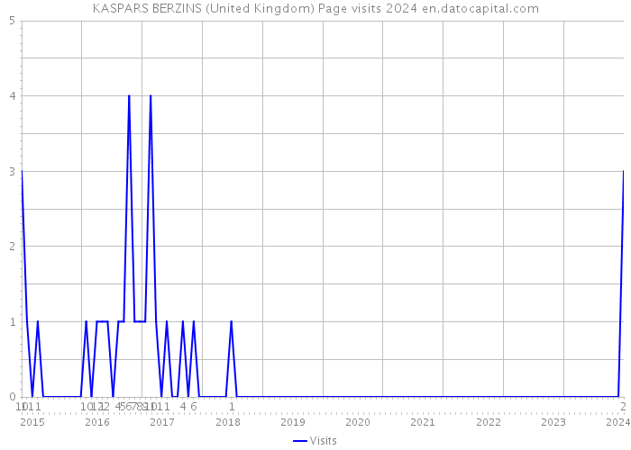 KASPARS BERZINS (United Kingdom) Page visits 2024 
