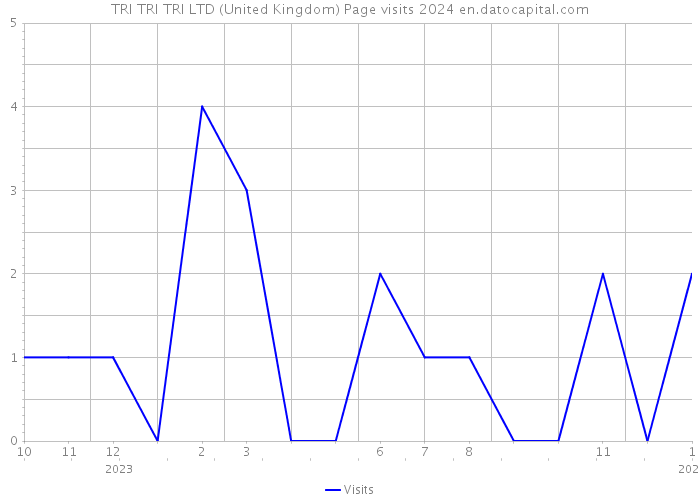 TRI TRI TRI LTD (United Kingdom) Page visits 2024 