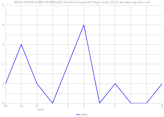 WOLA AKINKUGBE-AKWENUKE (United Kingdom) Page visits 2024 