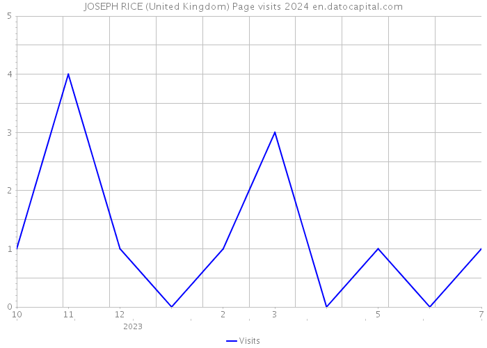 JOSEPH RICE (United Kingdom) Page visits 2024 
