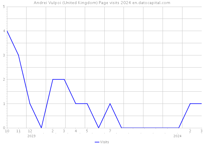 Andrei Vulpoi (United Kingdom) Page visits 2024 